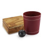 Preview: Problema - Teak Wood Box and Leather Dice Cup