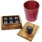 Preview: Problema - Teak Wood Box and Leather Dice Cup