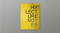 Preview: Yellow Lecture Notes by Mark Lemon