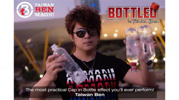 Bottled von Taiwan Ben - Weiß ohne Logo - Cap in Bottle Zaubertrick