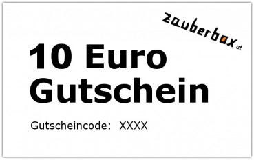 Geschenkgutschein - Zauberbox Guthaben - 10 Euro