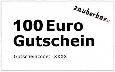 Geschenkgutschein - Zauberbox Guthaben - 100 Euro