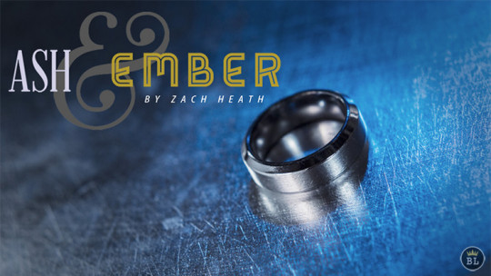 Ash and Ember Silver Beveled Size 12 (2 Rings) by Zach Heath