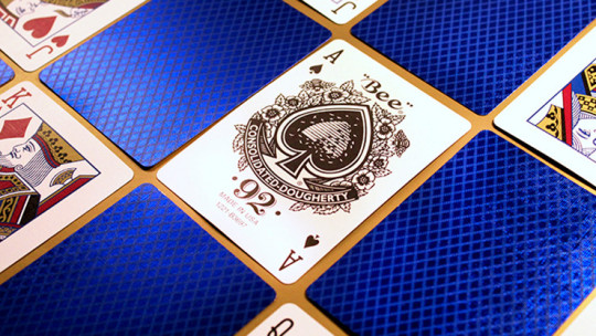 Bee Blue MetalLuxe by US Playing Card - Pokerdeck