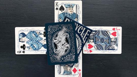 Bicycle Dragon (Blue) by USPCC - Pokerdeck