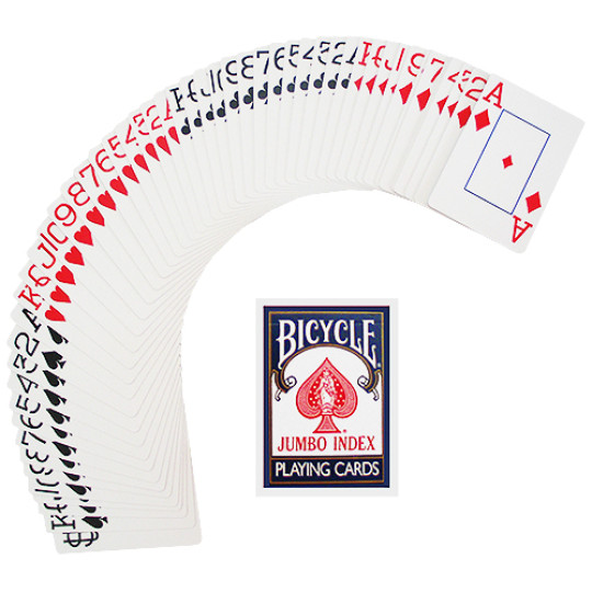 Bicycle - Poker size jumbo index - Blue back