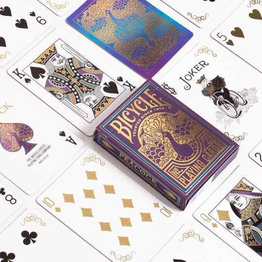 Bicycle - Purple Peacock Playing Cards