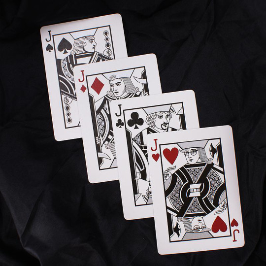 Black Flower Playing Cards by Jack Nobile