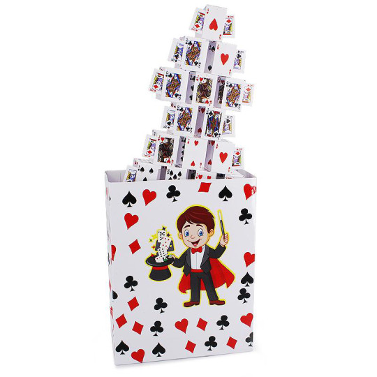 Card Castle from empty Bag