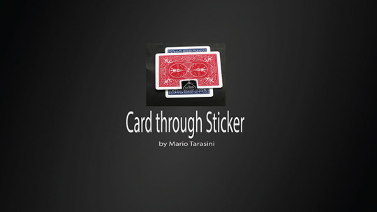 Card through Sticker by Mario Tarasini - Video - DOWNLOAD