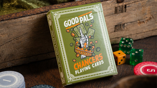 Chancers V3 Green (Marked) by Good Pals - Pokerdeck - Markiertes Kartenspiel