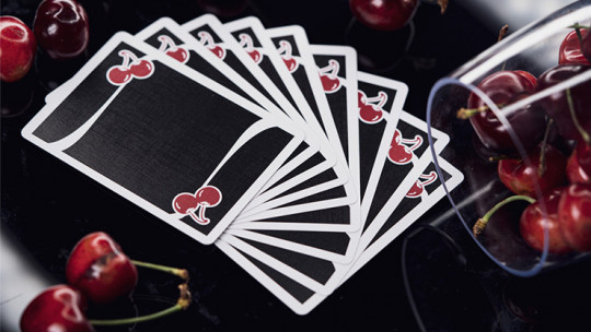 Cherry Casino House Deck True Black (Black Hawk) by Pure Imagination Projects - Pokerdeck