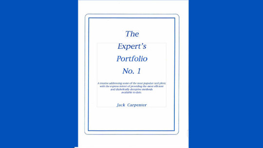 Expert's Portfolio by Jack Carpenter eBook - DOWNLOAD