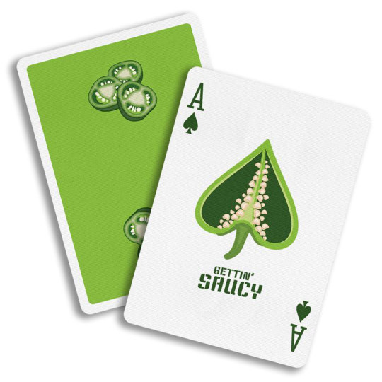 Gettin’ Saucy - Jalapeño Pepper Playing Cards