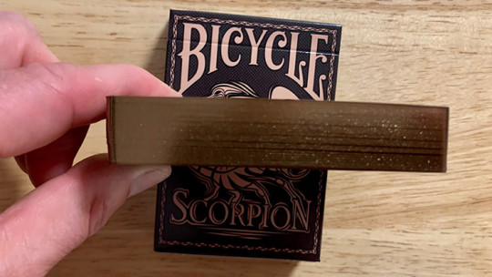 Gilded Bicycle Scorpion (Brown) - Pokerdeck