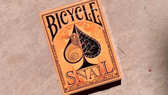 Gilded Bicycle Snail (Orange) - Pokerdeck
