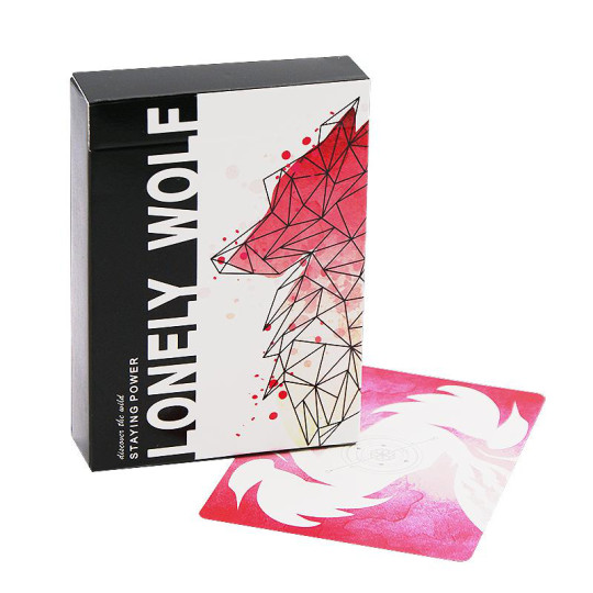 Lonely Wolf Pink Edition Playing Cards