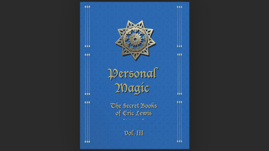 Personal Magic, The Secret Books of Eric Lewis, Vol.3 - Buch