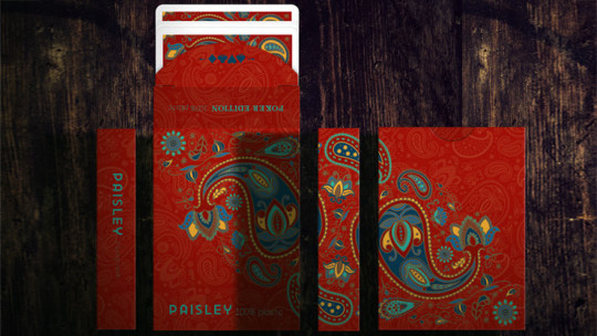 Plastic Paisley Poker Red by Dutch Card House Company - Pokerdeck