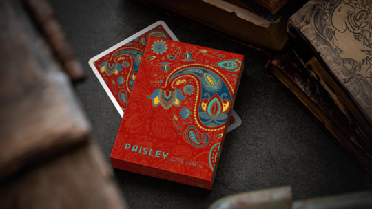 Plastic Paisley Poker Red by Dutch Card House Company - Pokerdeck