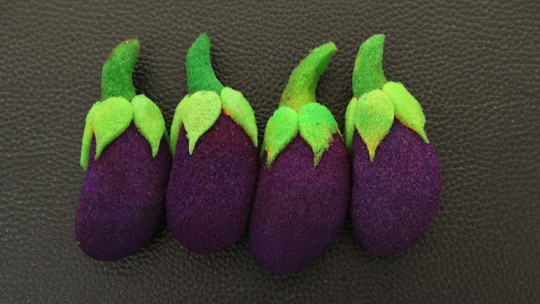 Sponge Emoji EGGPLANT (4PK.) by Andy Amyx