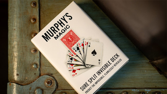 SURE SPLIT Invisible Deck Bicycle (Red) by Murphy's Magic SURE SPLIT Invisible Deck Bicycle (Red) by Murphy's Magic