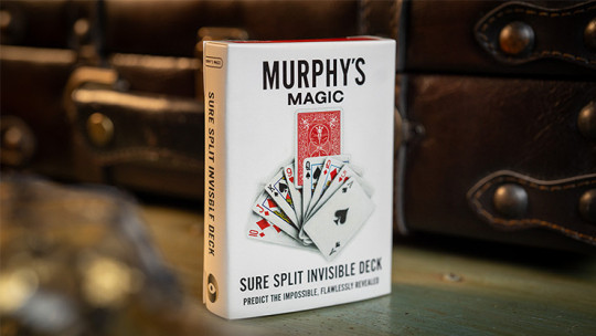 SURE SPLIT Invisible Deck Bicycle (Red) by Murphy's Magic SURE SPLIT Invisible Deck Bicycle (Red) by Murphy's Magic