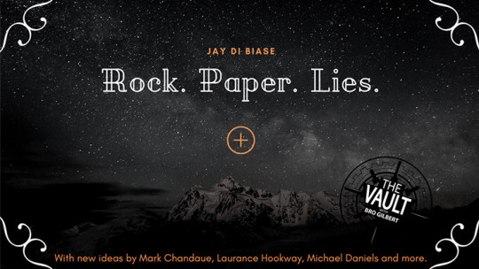 The Vault - Rock Paper Lies Plus by Jay Di Biase - Video - DOWNLOAD