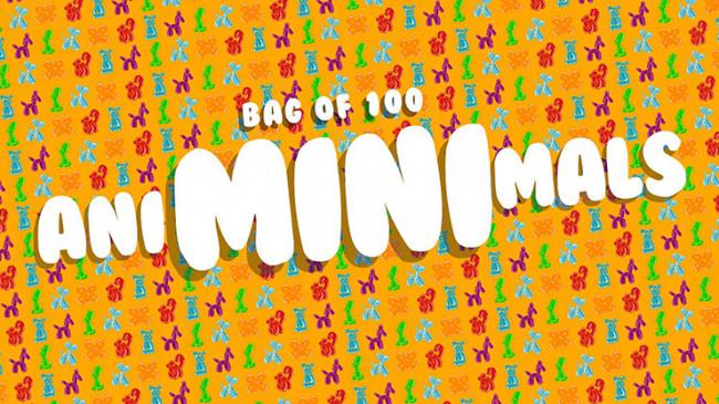 Animinimals by Billy Damon - 100 Erstazstücke - Mini Modellierballons - Give Away - REFILL