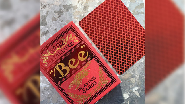 Bee Red MetalLuxe by US Playing Card - Pokerdeck