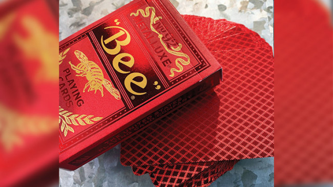 Bee Red MetalLuxe by US Playing Card - Pokerdeck
