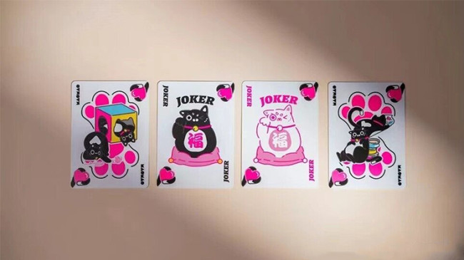 Bicycle Cat (Pink) by US Playing Card Co. - Pokerdeck