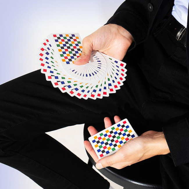 Checkerboard Playing Cards - Multicolor