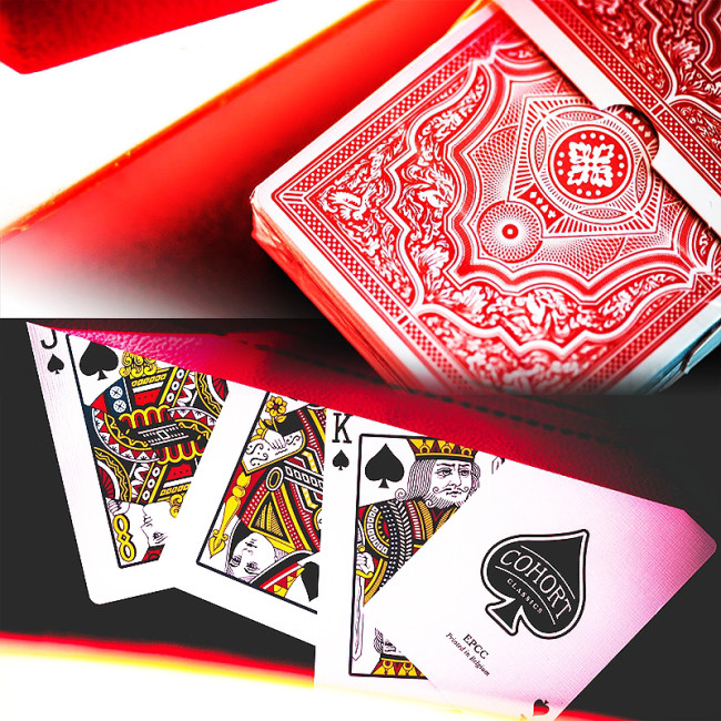 Cohort Red Playing Cards - Spezial/Gaff