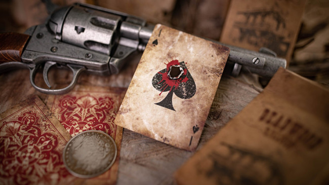 Deadwood Marked (Red) by Matthew Wright and Mark Bennett - Pokerdeck - Markiertes Kartenspiel