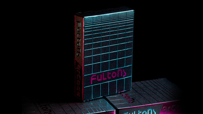 FULTONS Arcade TRON Edition Pink and Blue Foil - Pokerdeck