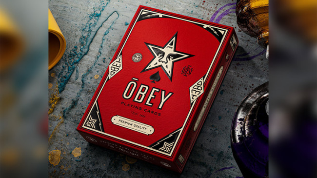 Obey Red Edition by theory11 - Pokerdeck