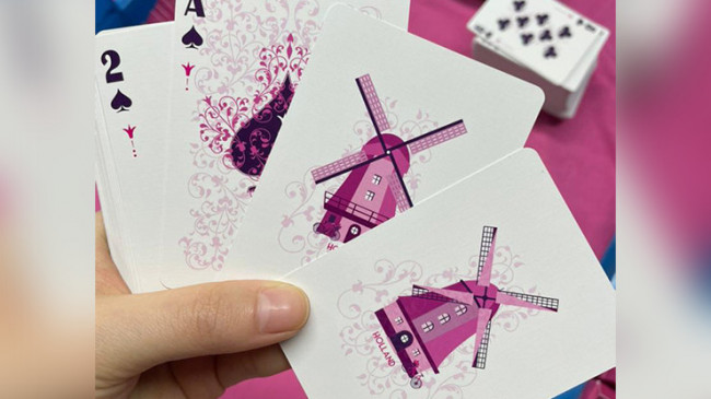 Pink Tulip Dutch Card House Company - Pokerdeck
