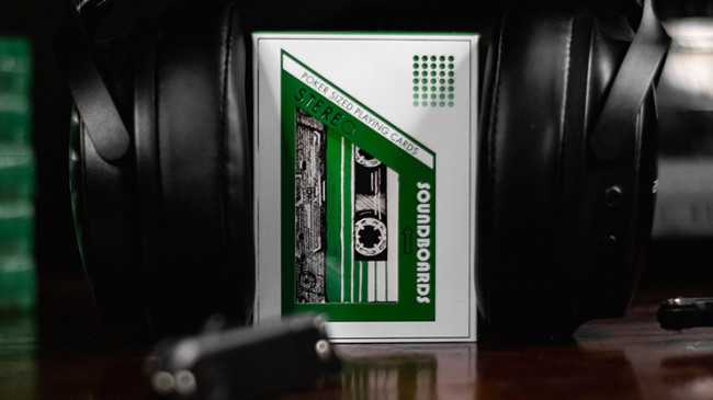 Soundboards V4 Green Edition by Riffle Shuffle - Pokerdeck