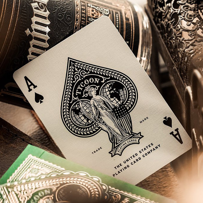 Tycoon Playing Cards Green